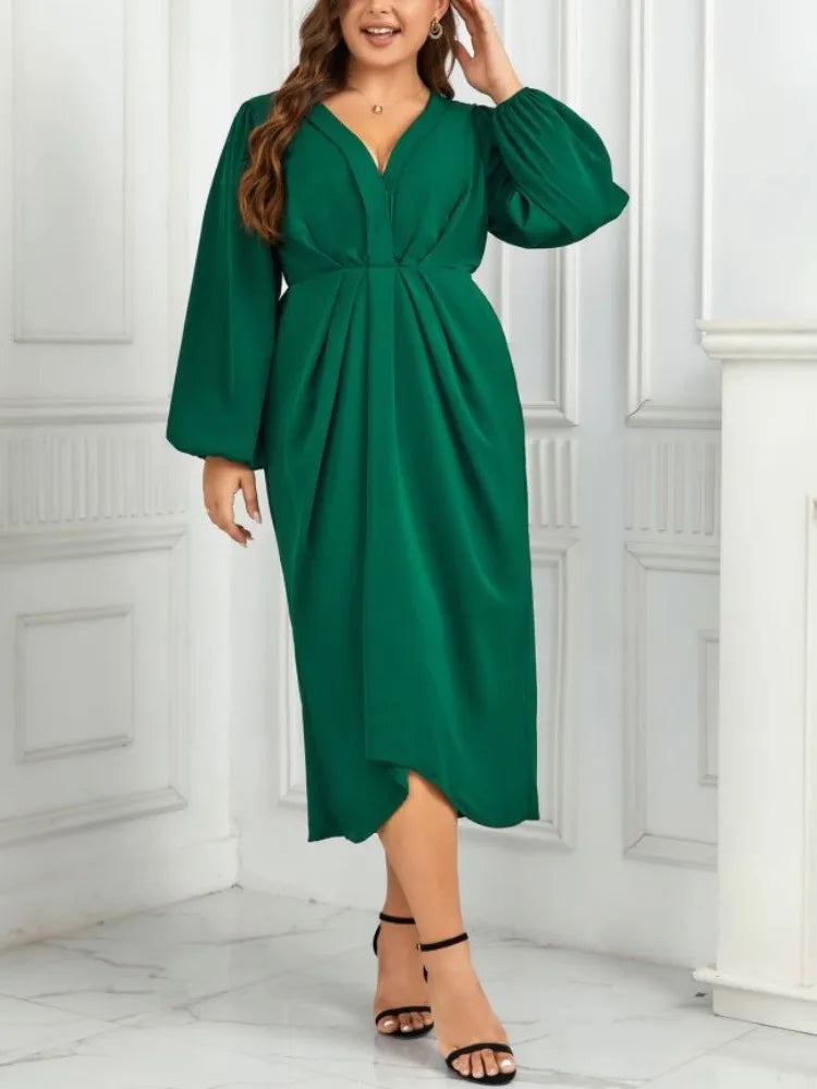 Vestido Plus Size Verde - Ana