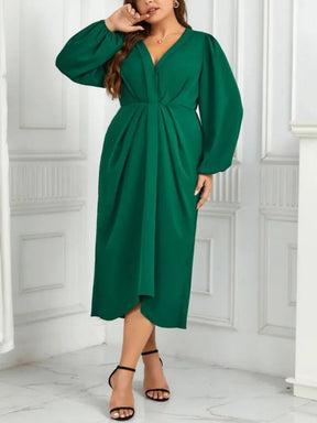 Vestido Plus Size Verde - Ana