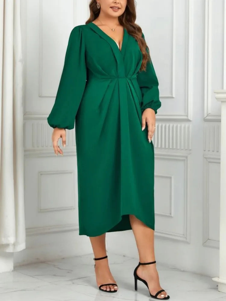 Vestido Plus Size Verde - Ana