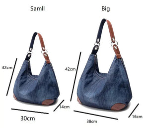 Bolsa Jeans Baguete Feminina