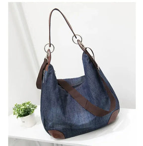 Bolsa Jeans Baguete Feminina