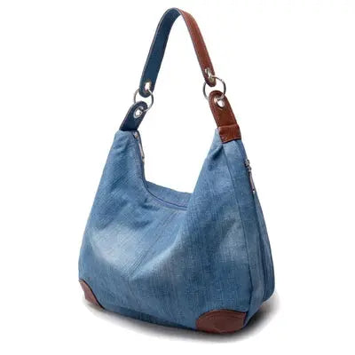 Bolsa Jeans Baguete Feminina