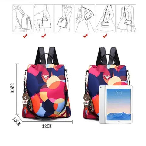 Mochila Anti-Furto Oxford Color Lany