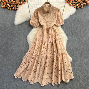 Vestido Longo Bordado Boho – Renascença