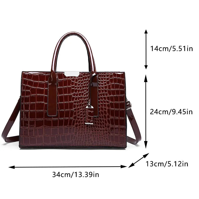 Bolsa Elegante Croco Chiaroscuro - Versatilidade e Estilo