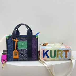 Kurt Geiger-Bolsa de Lona Feminina, Grande Capacidade, Bolsa de Luxo, Marcas de Estilista, Bolsa de Ombro, Tendência Fashion, Nova, 2024