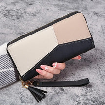 Moda Zipper Carteiras Bolsas Longas Mulheres Bolsas Coin Purse Cards Holder PU Leather Carteira Billfold