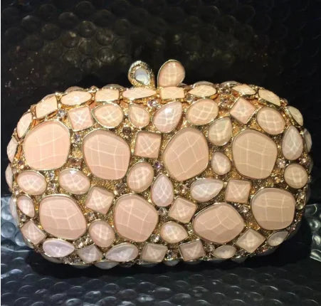 XIYUAN-Sacos de Noite Natural Shell para Mulheres, Bolsas Femininas, Bolsa de Cristal, Casamento, Jantar Formal, Madrepérola