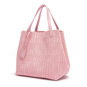 Bolsa Feminina Elegante de Grande Capacidade Rosa Bloumi