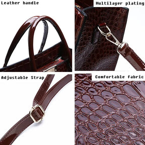 Bolsa Elegante Croco Chiaroscuro - Versatilidade e Estilo