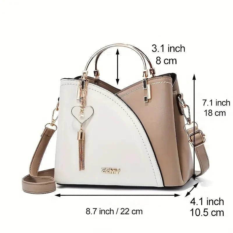 Bolsa Elegante Blanche Rose com Carteira Crossbody