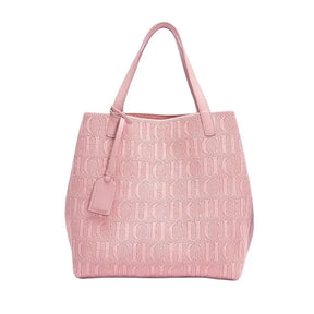 Bolsa Feminina Elegante de Grande Capacidade Rosa Bloumi