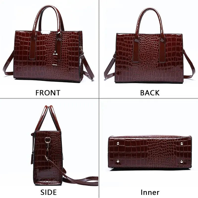 Bolsa Elegante Croco Chiaroscuro - Versatilidade e Estilo