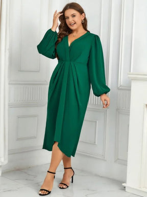 Vestido Plus Size Verde - Ana